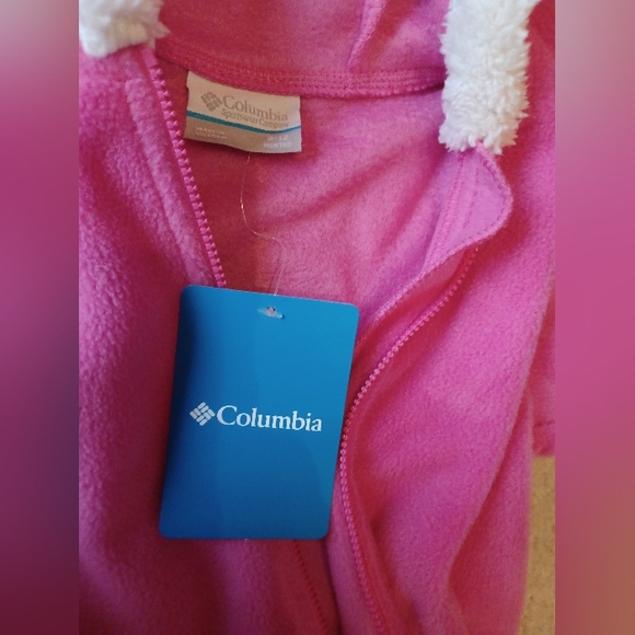 Columbia infant one-piece fleece snow suit bunting. Size 6-12 month - Picture 4 of 8